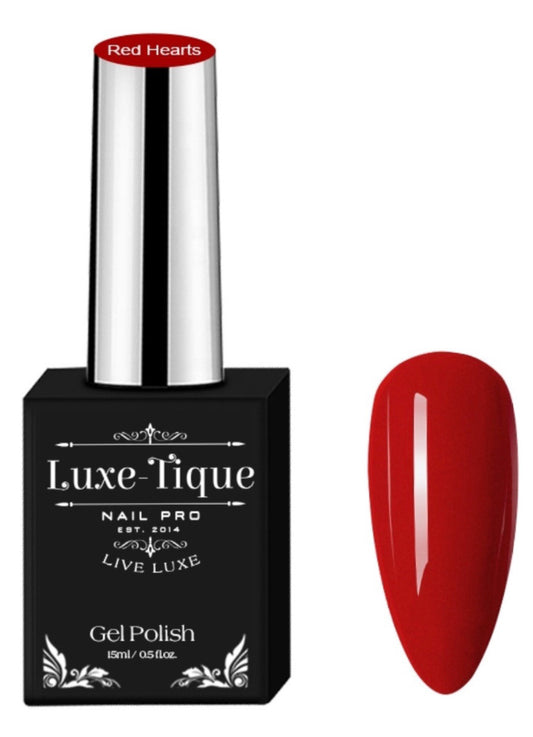 Red Hearts Luxe Gel Polish